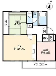 UR東豊中第二【1050304号室】の間取り