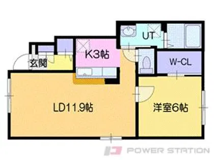 ル・シーニュ大和Ⅰ【1階】の間取り