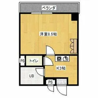 リブローネ南山【3階】の間取り