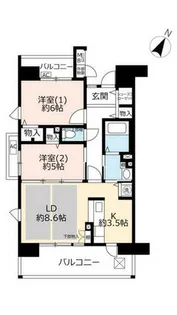URグリーンヒルズ仁川【0050305号室】の間取り