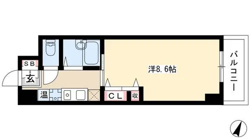 willDo稲永【0306号室】の間取り