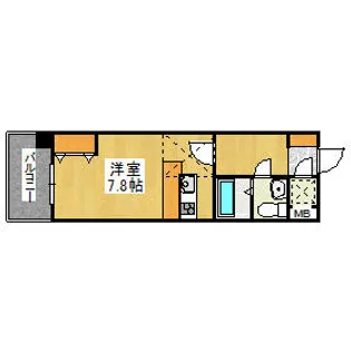 ギャランティー21博多 No66【6階】の間取り