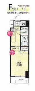 ハーバーイーストタワーNo72【13階】の間取り