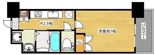 ORIENTBLD No.111 TRADHING TOWER【8階】の間取り