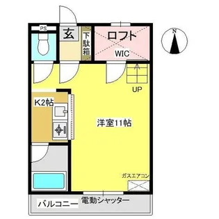 セザンヌ三谷【106号室】の間取り