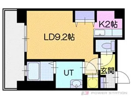 オタルベイサイドシティ7【1階】の間取り