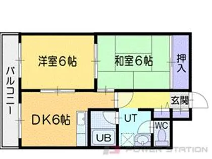 マリンハイム【6階】の間取り