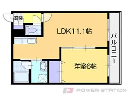 シーサイドガーデン銭函【4階】の間取り