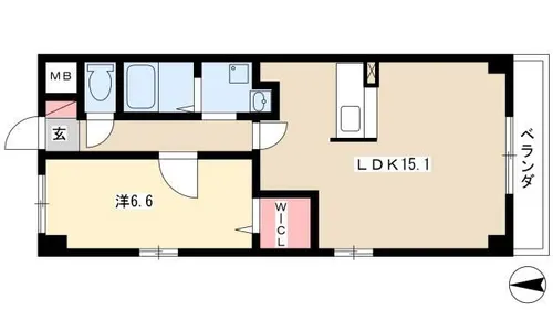 エミネンス八熊【6階】の間取り