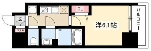 プレサンス丸の内アドブル【0304号室】の間取り