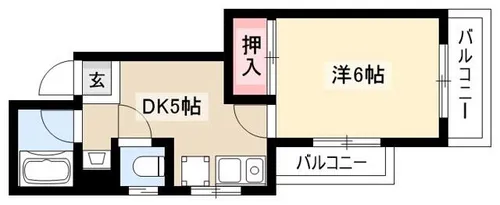 サンシティ南明【301号室】の間取り