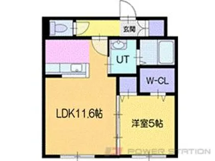 エレガント本町【1階】の間取り