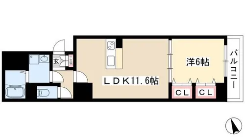 Wisteria(ウィステリア)【4階】の間取り