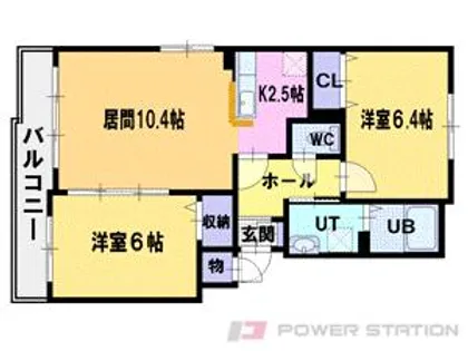 ソレアードⅡ【1階】の間取り