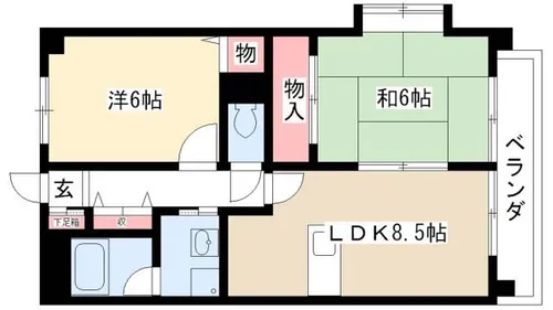 グランドメゾン黒川【2階】の間取り