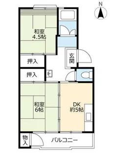 UR高森台【1060317号室】の間取り