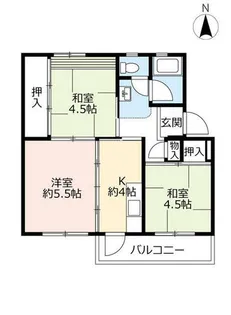 UR藤山台【1090407号室】の間取り