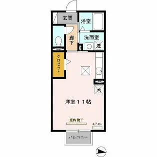 フリージア ガーデン【1階】の間取り
