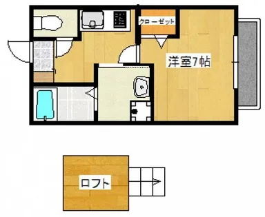 セジュールIMAI【202号室】の間取り