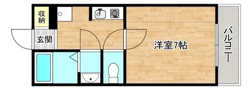 大阪府大阪市生野区勝山北5丁目【アパート】の間取り