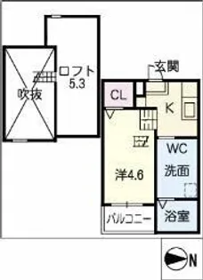 le cocon(ルココン)【2階】の間取り