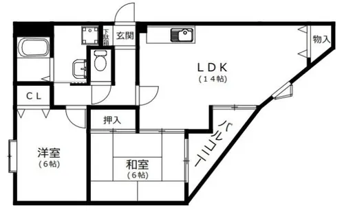 カサベルデ【3階】の間取り