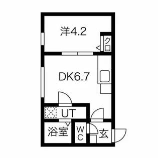 アクアマーレ澄川【3階】の間取り