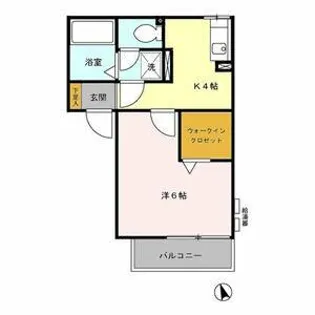 ウィンザーキャッスル【1階】の間取り
