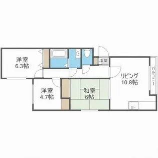 大谷マンション1【1階】の間取り