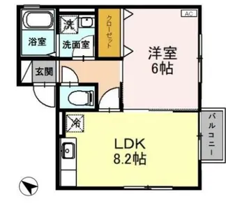 LOHAS本町【2階】の間取り