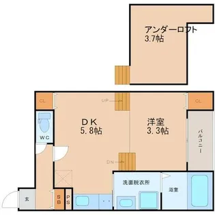カーサルピナスティーアール【1階】の間取り