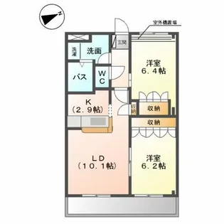 ラフレシア【2階】の間取り