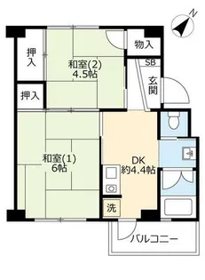 UR助松【0180202号室】の間取り