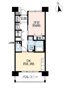 UR奈良学園前・鶴舞【0050505号室】の間取り