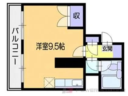 ウエスト・ナガハシ【5階】の間取り