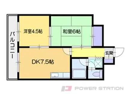 エムズフラッツ【8階】の間取り