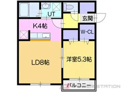 Chambord(シャンボール)【2階】の間取り