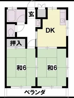 ハイツ千栄Ⅱ【3階】の間取り