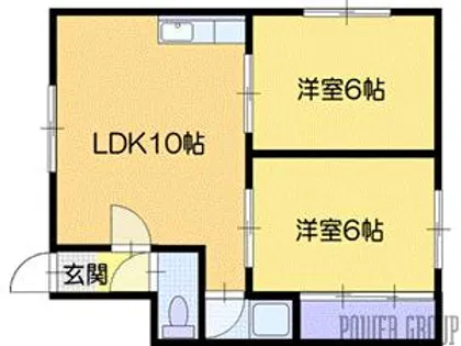 コーポ大舘【1階】の間取り