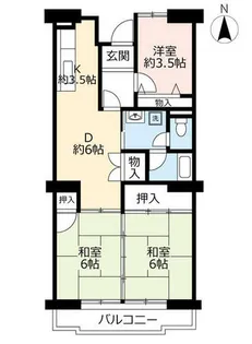 URアーバニア鶴舞【0000603号室】の間取り