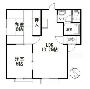 コーポグリーンガーデン【2階】の間取り