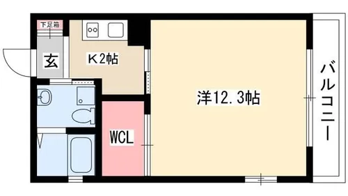 リバーフロントレジデンス【1204号室】の間取り