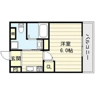 グランパシフィック寺田町東【6階】の間取り