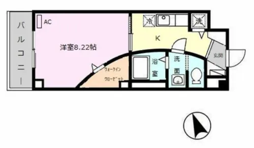 ヴィンチェロ【201号室】の間取り