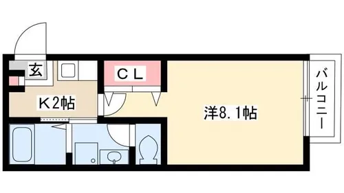 リブレア白鳥【0103号室】の間取り
