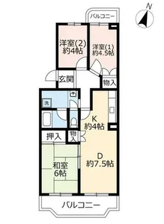 UR落合第三【4120303号室】の間取り