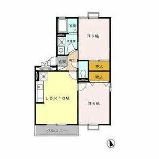 プレミアムシャトー【2階】の間取り