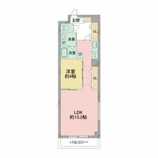 パークサイト泉【8階】の間取り