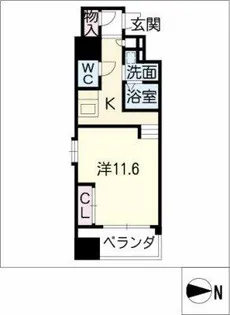 ドゥーエ千種【8階】の間取り