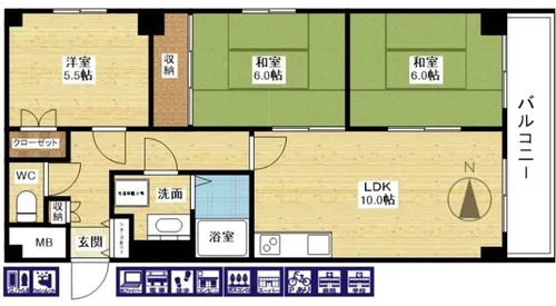 アンシャンテ新大阪【9階】の間取り